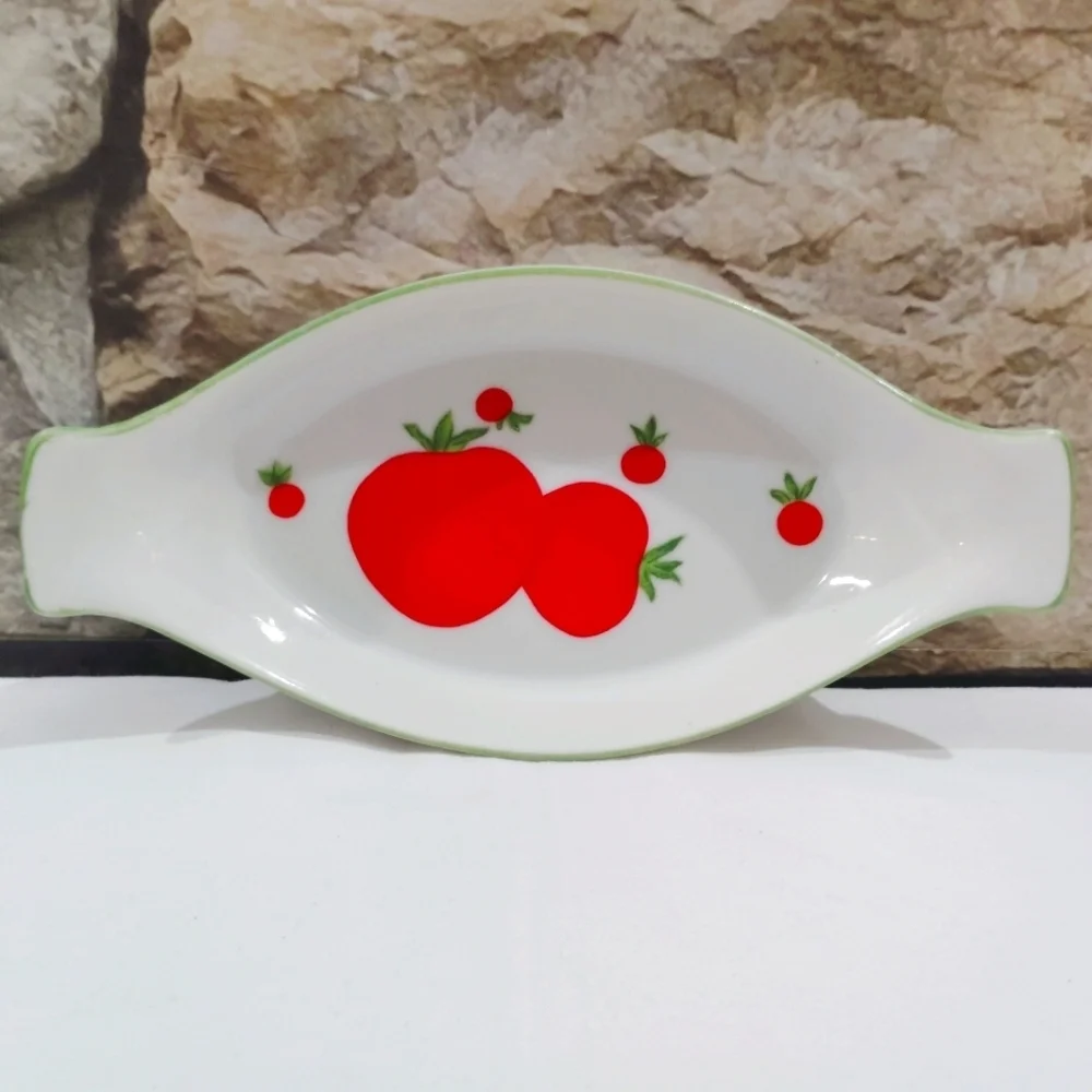 Vintage Franci Vegetable Polkadot Side Dishes Villa Vanilla Taste Setter